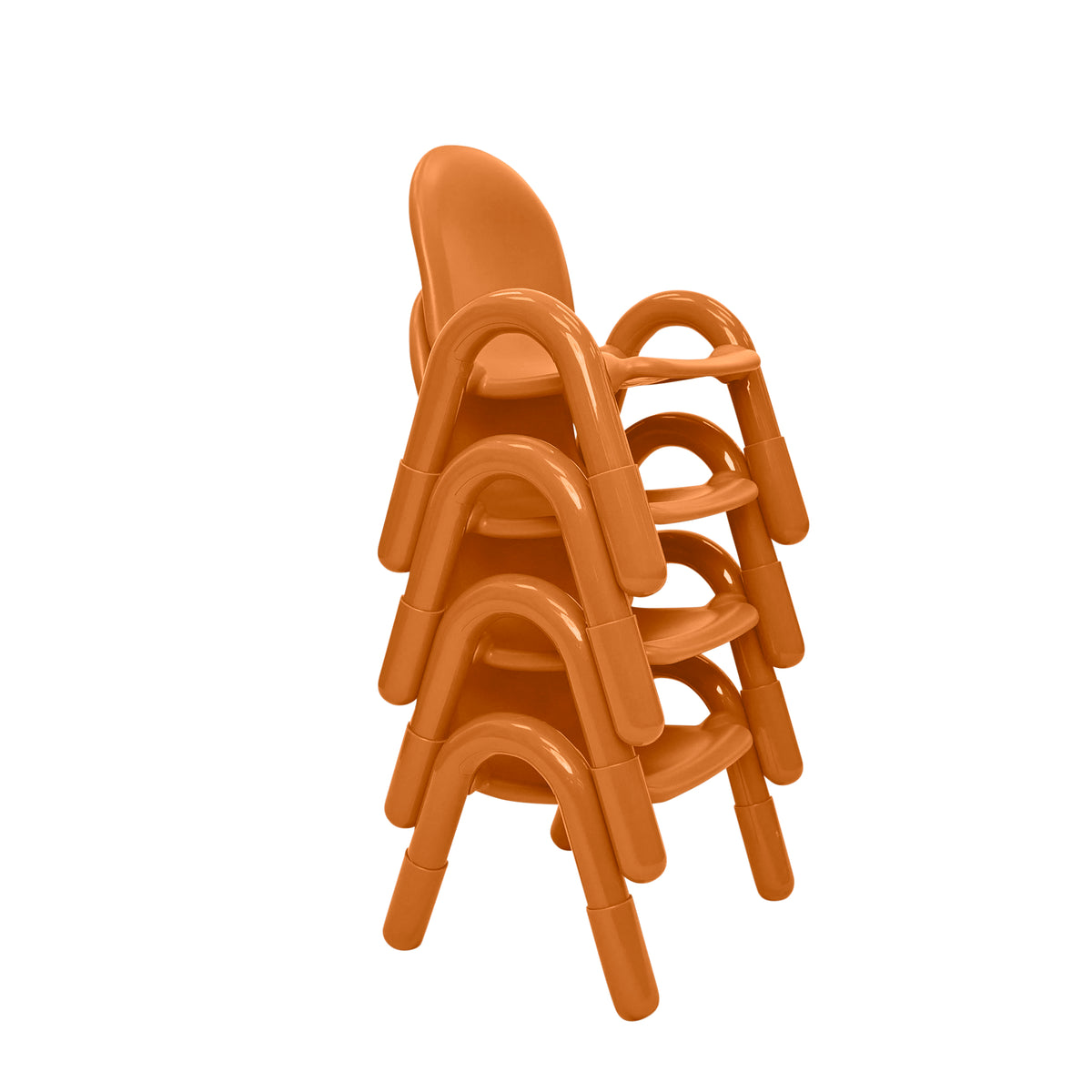 Stackable Preschool Chair, Natural Wood / 7" / Set of 4