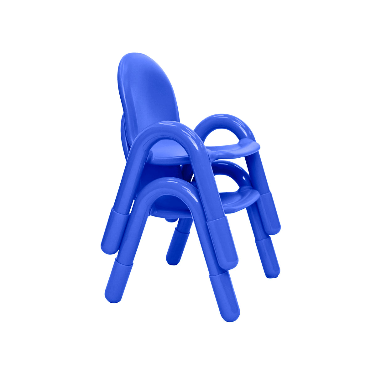 Stackable Preschool Chair, Royal Blue / 11" / Set of 2