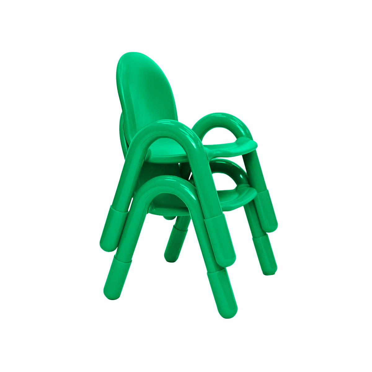 Stackable Preschool Chair, Shamrock Green / 11" / Set of 2