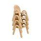 Stackable Preschool Chair, Tan / 11" / Set of 4