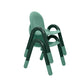 Stackable Preschool Chair, Teal Green / 13" / Set of 2