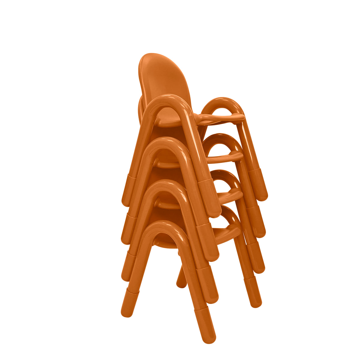 Stackable Preschool Chair, Natural Wood / 13" / Set of 4