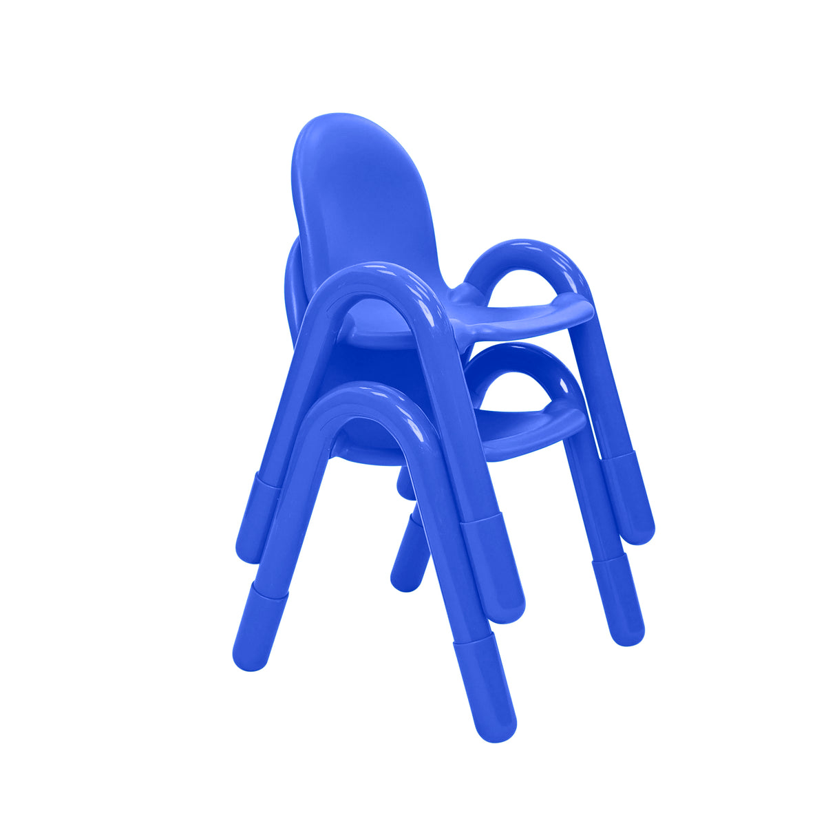 Stackable Preschool Chair, Royal Blue / 13" / Set of 2