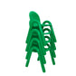 Stackable Preschool Chair, Shamrock Green / 13" / Set of 4