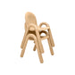 Stackable Preschool Chair, Tan / 13" / Set of 2