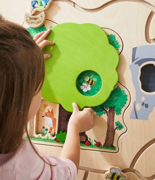 Forest Hide-and-Seek Sliding Wall Panel by HABA Pro