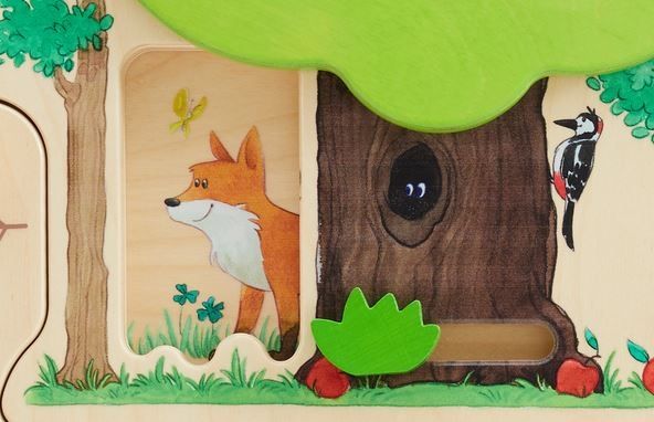 Forest Hide-and-Seek Sliding Wall Panel by HABA Pro