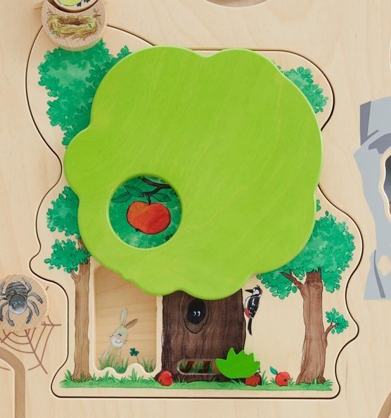 Forest Hide-and-Seek Sliding Wall Panel by HABA Pro