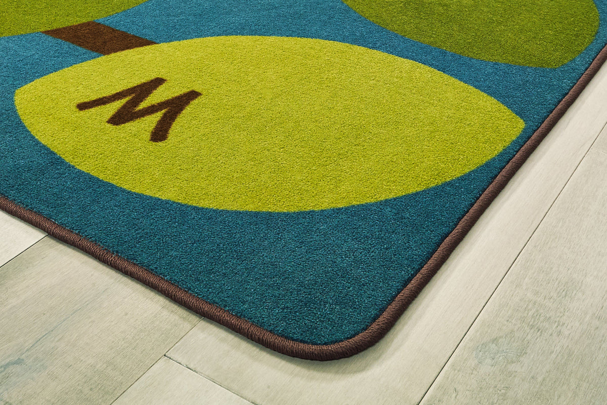 Owl-Phabet Tree Alphabet Classroom Rug, view 2