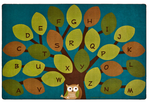 Owl-Phabet Tree Alphabet Classroom Rug