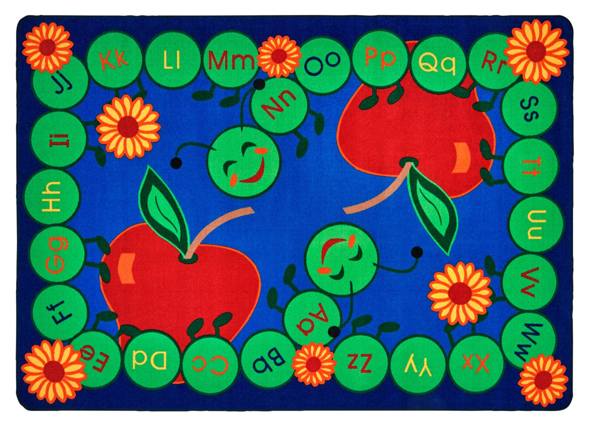 ABC Caterpillar Alphabet Classroom Rug