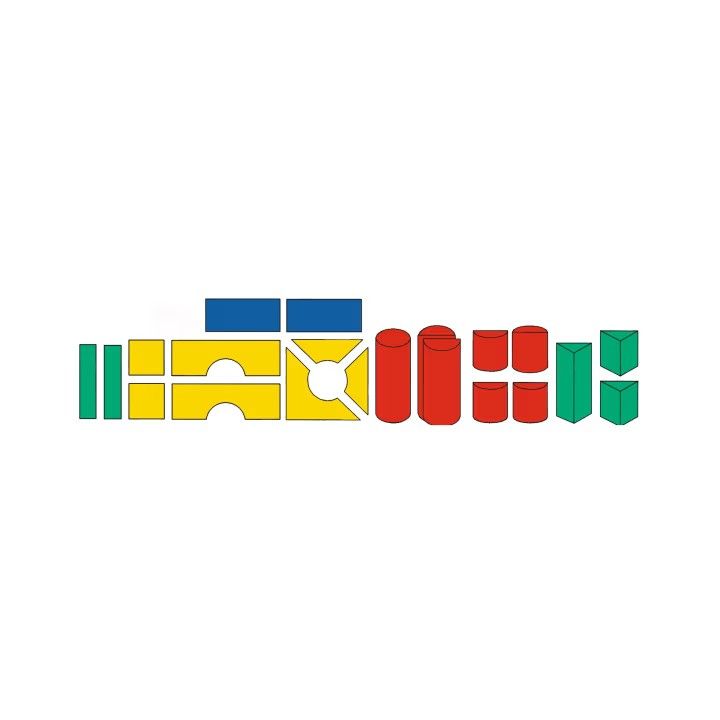 21-Piece Large Soft Toddler Block Set 2 by HABA Pro