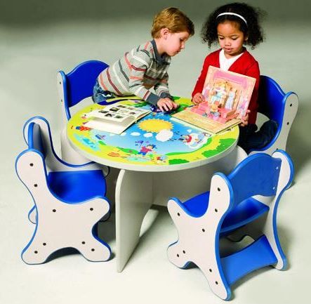 Themed Kid-Sized Round Table by Playscapes