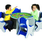 Themed Kid-Sized Table & 4 Chairs Set by Playscapes