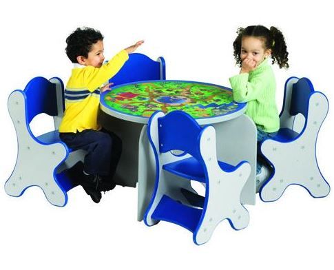 Themed Kid-Sized Round Table by Playscapes