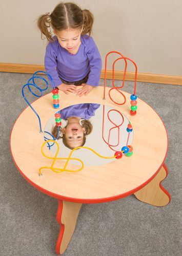 Wavy Legs Bead Maze & Mirror Table by Playscapes