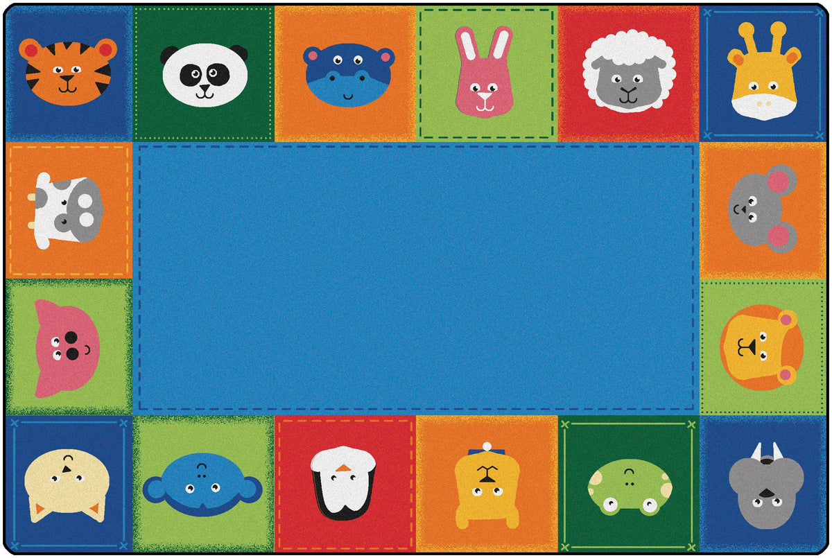 Baby Animals Border Primary Classroom Rug, view 2