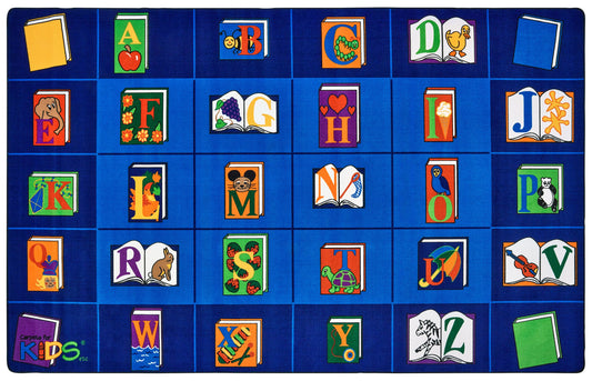 Reading by the Book Alphabet Seating Classroom Rug, view 1