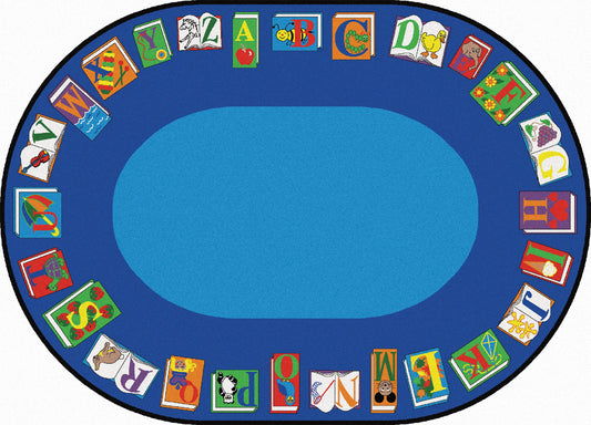Reading by the Book Alphabet Classroom Rug