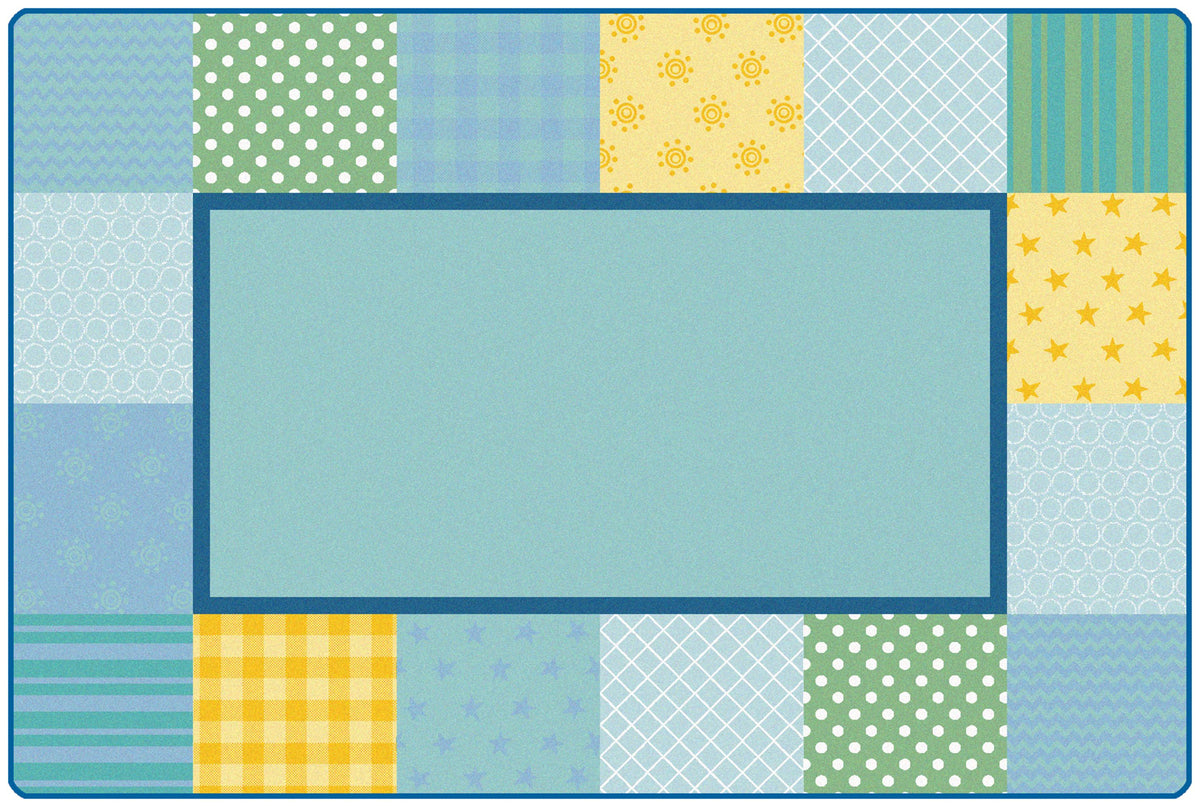 Pattern Blocks Soft Classroom Rug