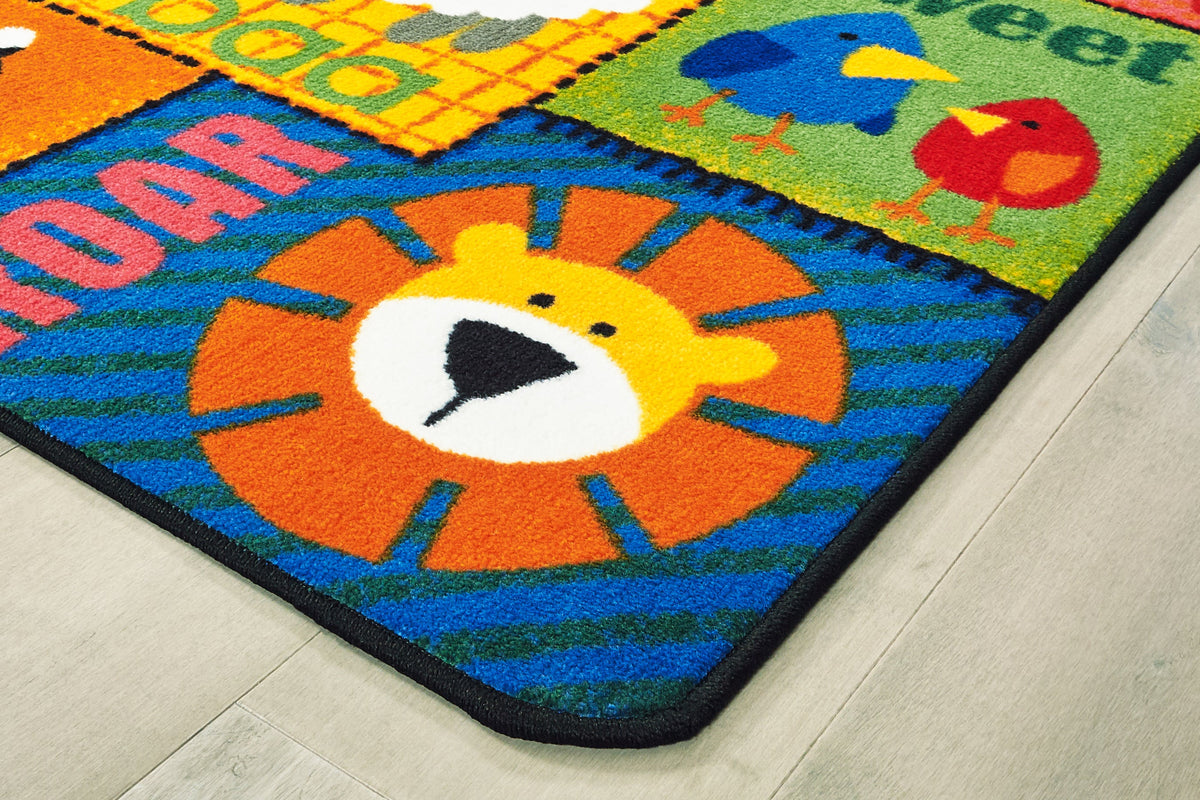 Animal Sounds Toddler Primary Classroom Rug, view 2