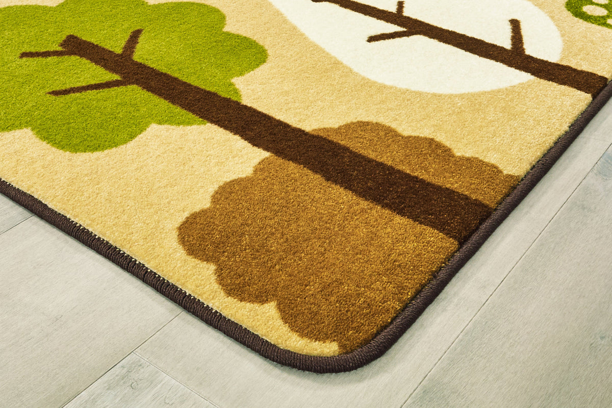 KIDSoft Tranquil Trees Tan Classroom Rug, view 6