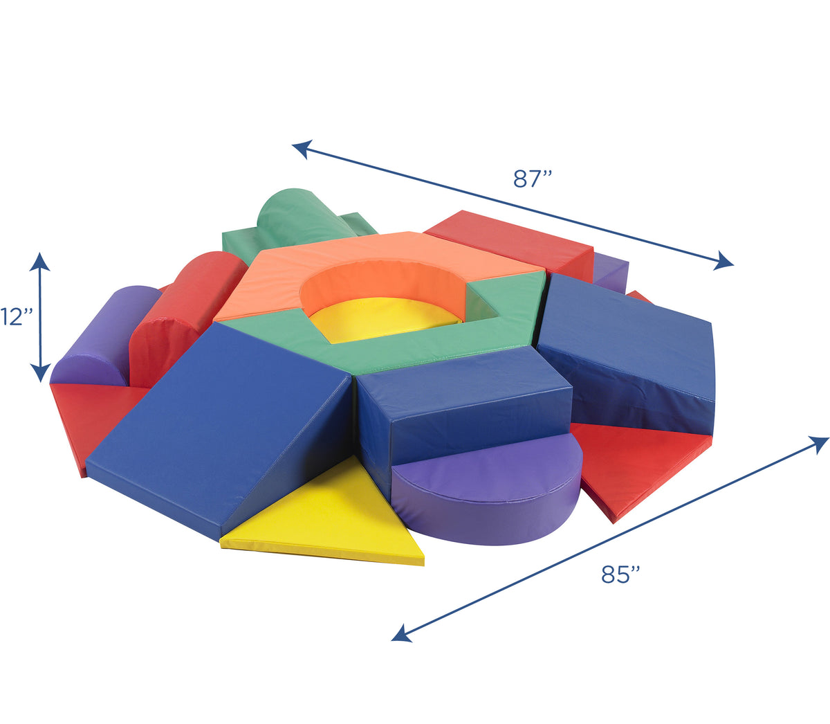 19-Piece Corner Soft Play Climber Set, view 3