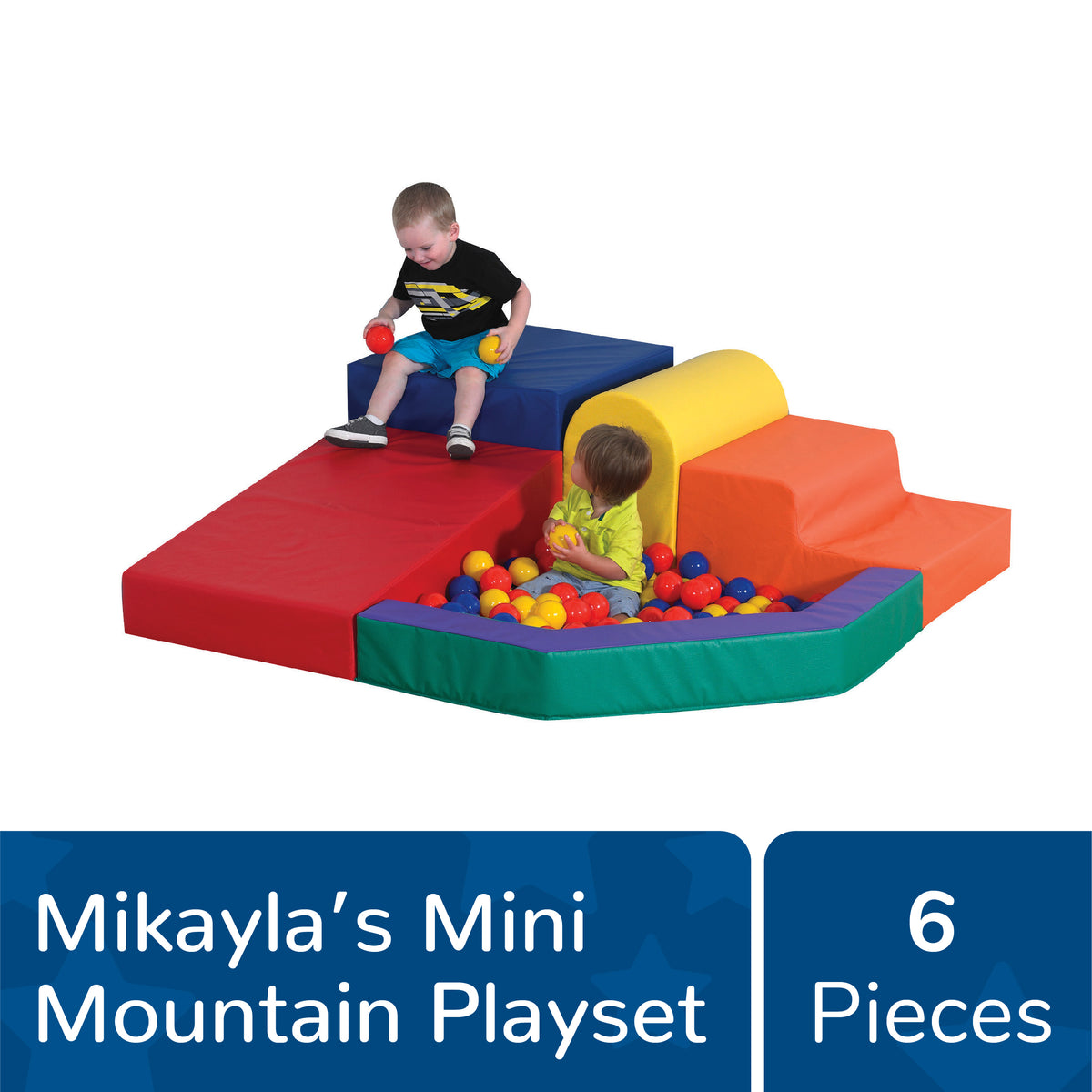 Toddler Corner Soft Play Climber with Ball Pool, view 2