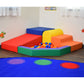 Toddler Corner Soft Play Climber with Ball Pool, view 8