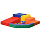 Toddler Corner Soft Play Climber with Ball Pool, view 9