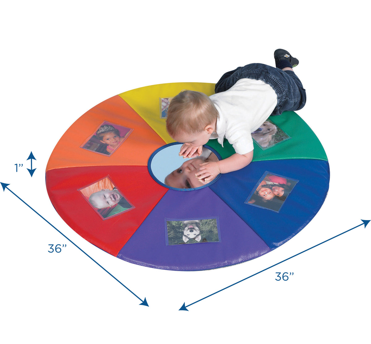 Photo Pocket Mirror Play Mat for Toddlers, view 8