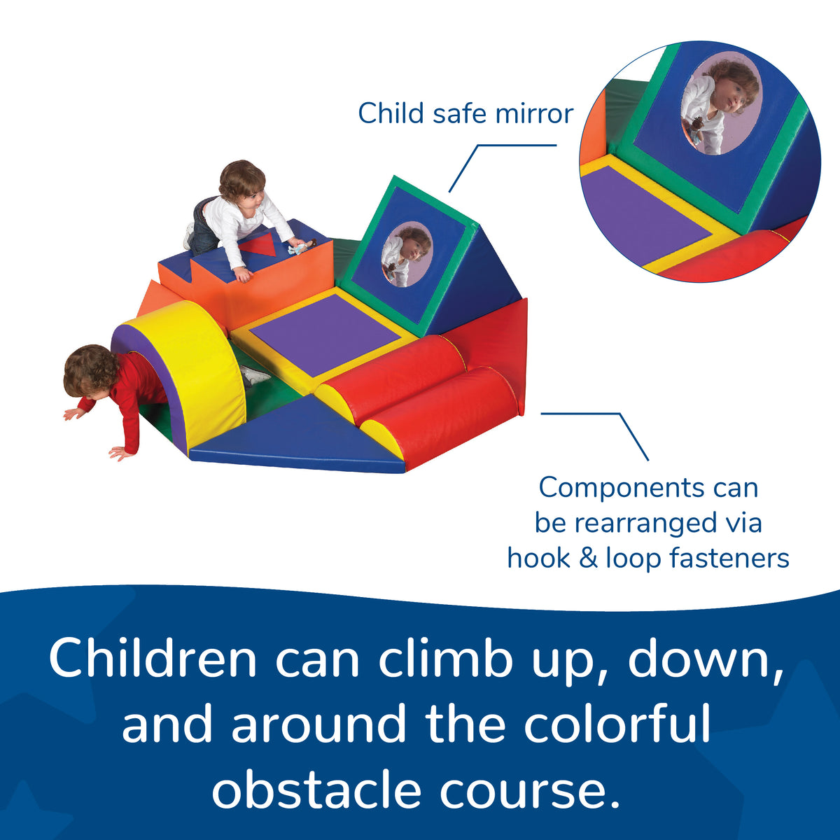 11-Piece Soft Play Shape Obstacle Course, view 3
