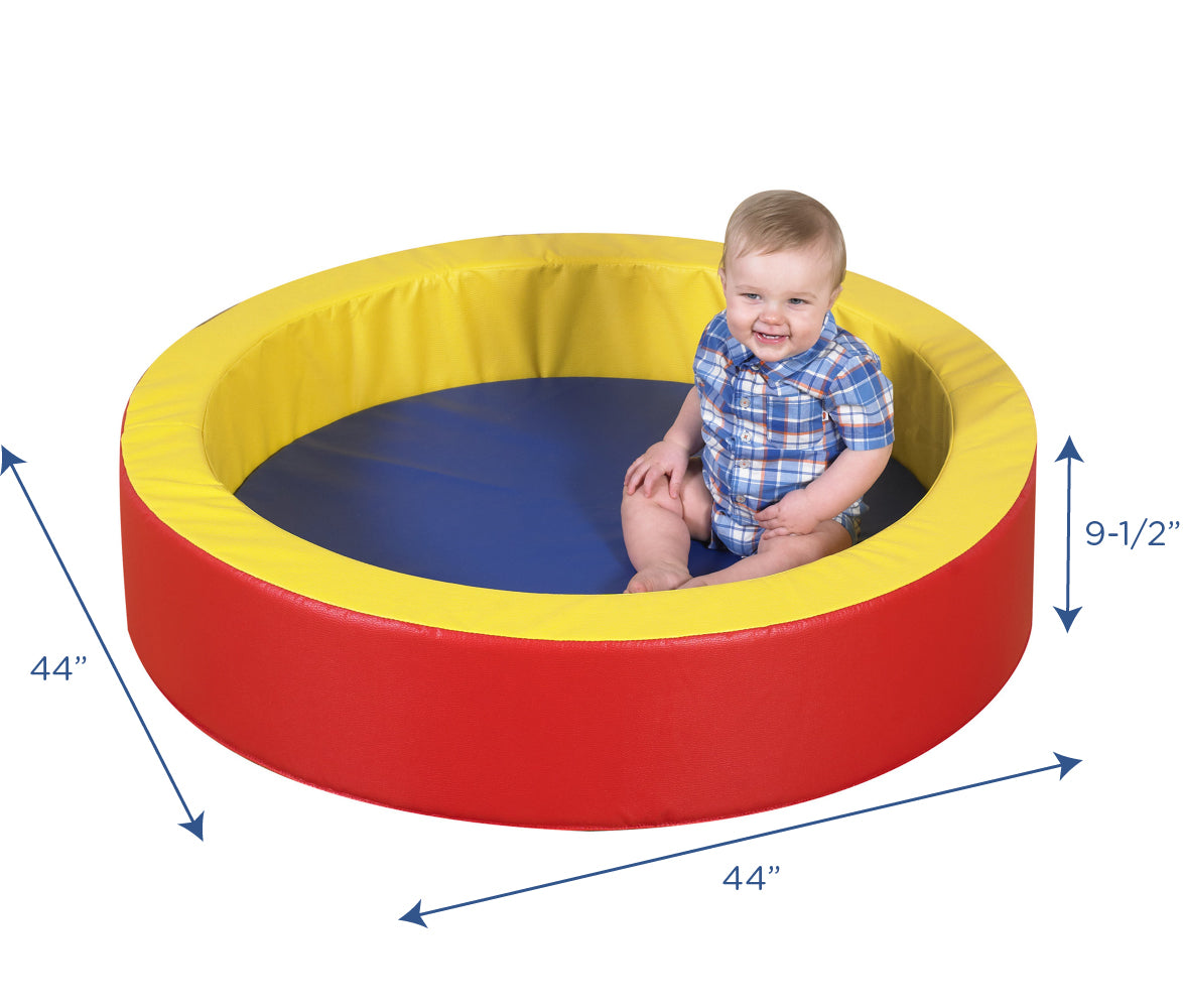 Round Toddler Soft Play Ring with 2" Mat, view 2