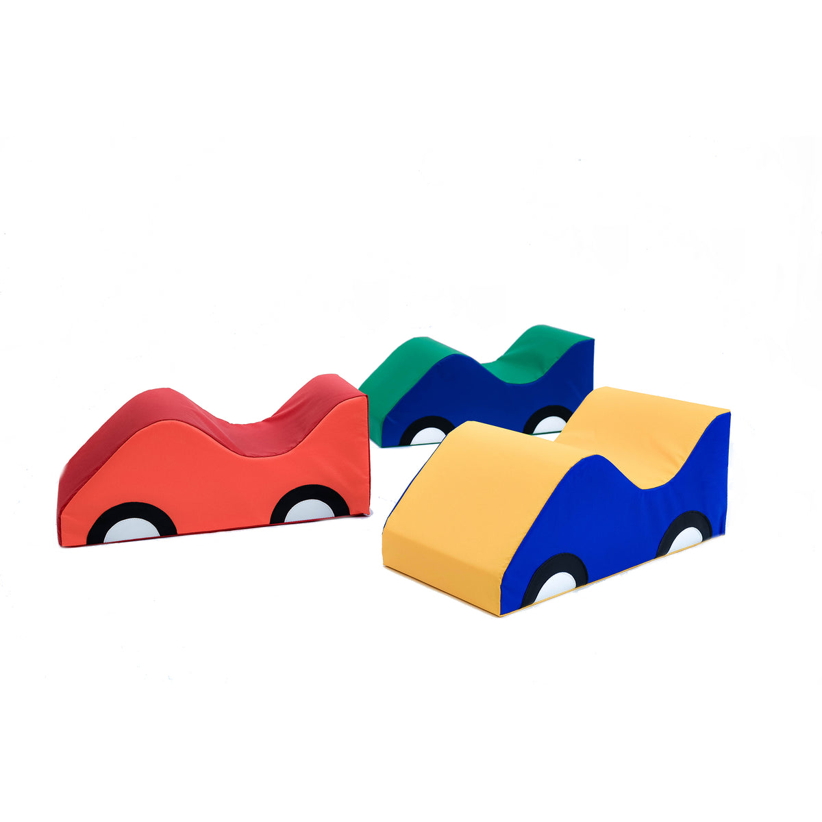 Infant Toddler Soft Foam Cars, Set of 3 – Rainbow, view 2