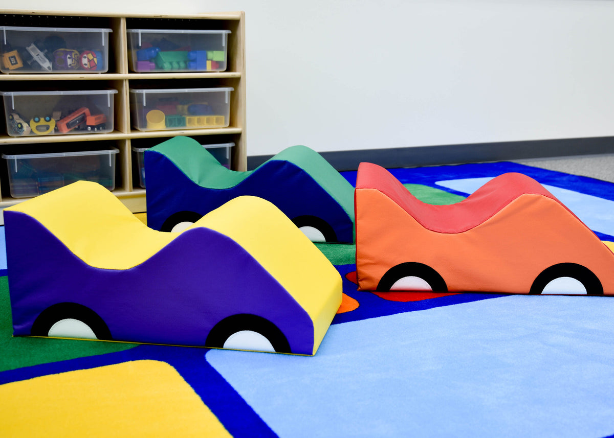 Infant Toddler Soft Foam Cars, Set of 3 – Rainbow, view 4