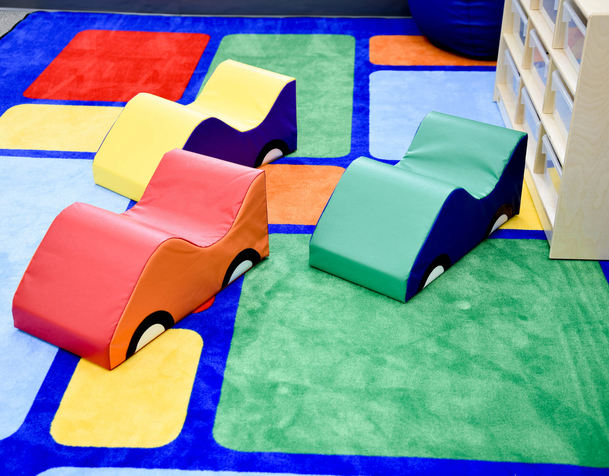Infant Toddler Soft Foam Cars, Set of 3 – Rainbow, view 5