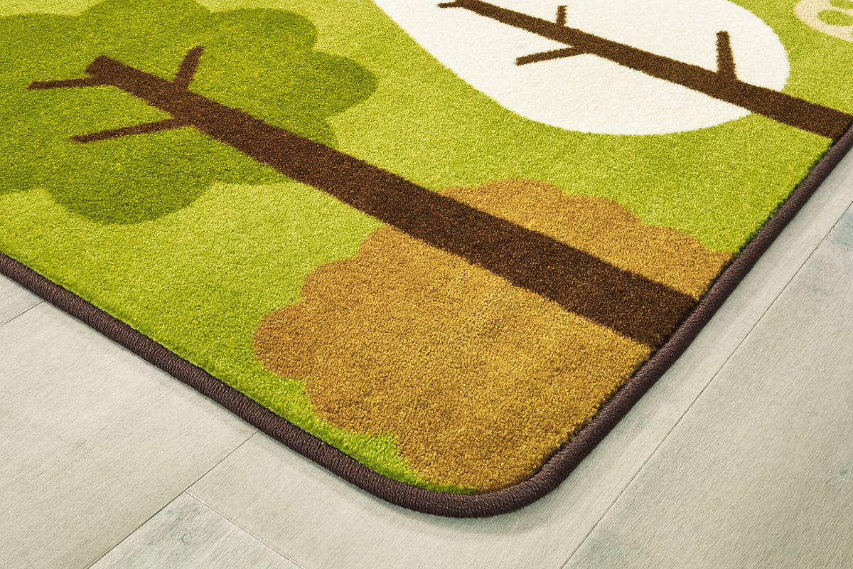 KIDSoft Tranquil Trees Green Classroom Rug, view 4