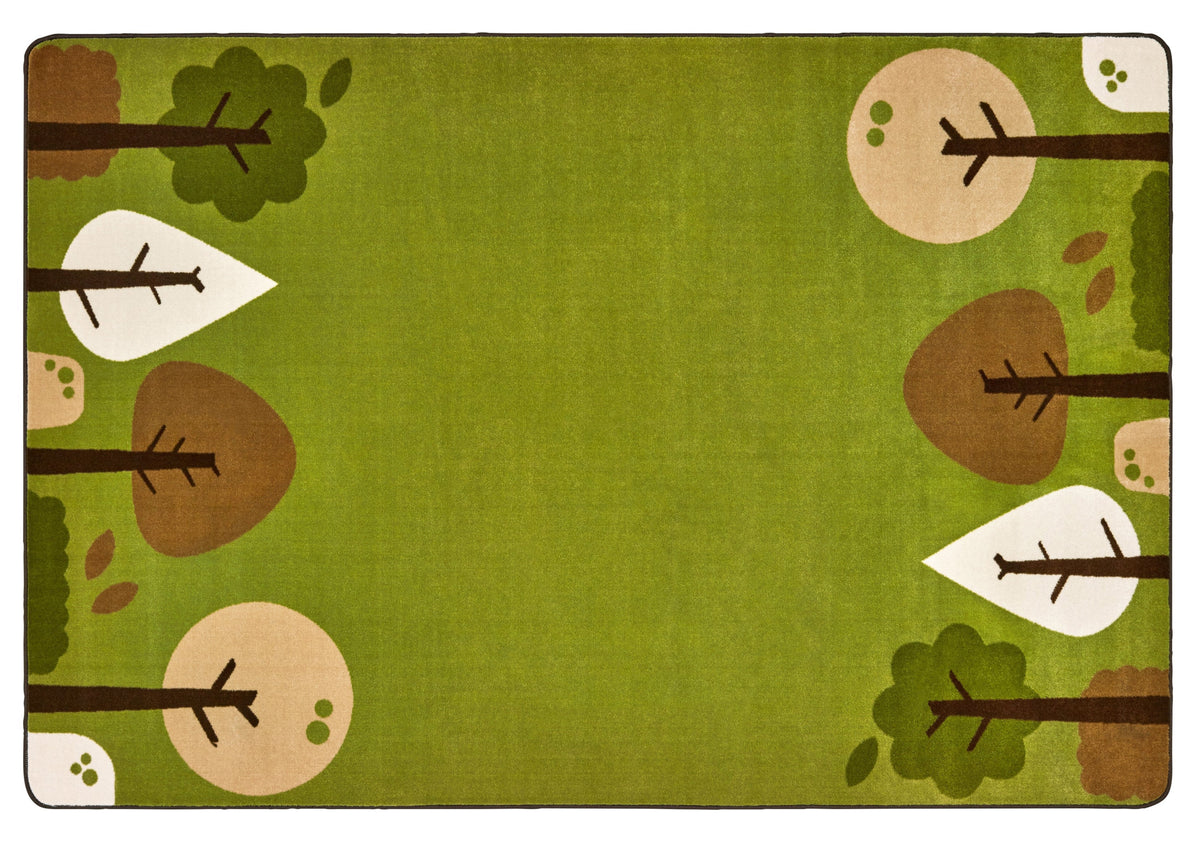 KIDSoft Tranquil Trees Green Classroom Rug, view 3