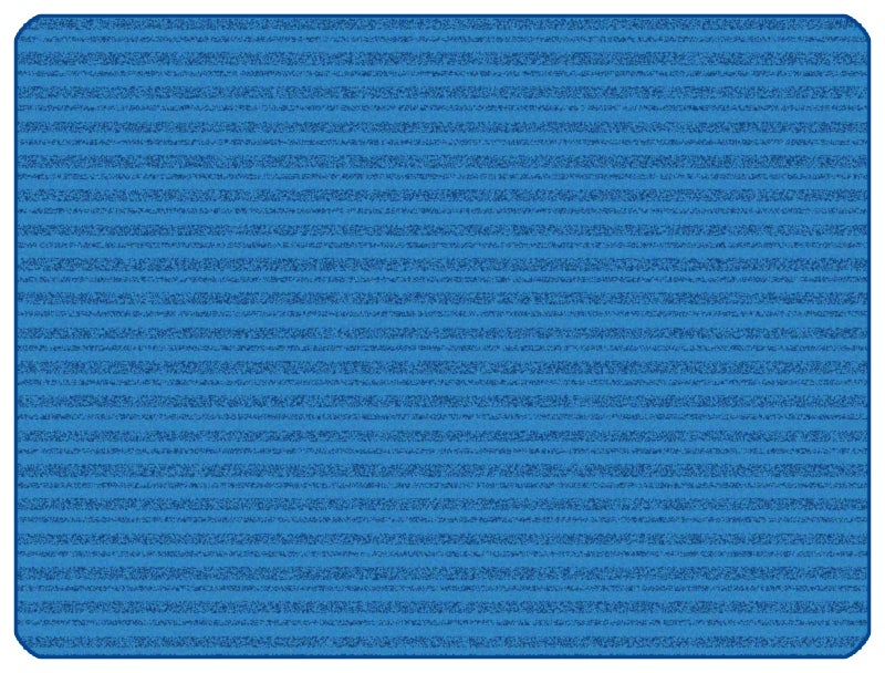 KIDSoft Subtle Stripes Primary Blue Classroom Rug, view 3