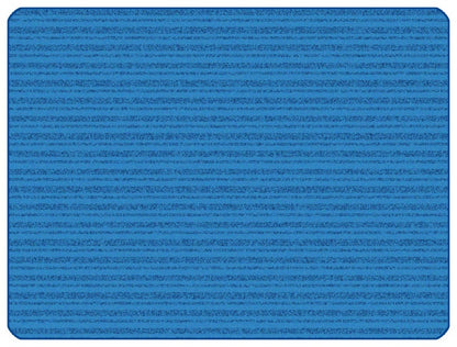 KIDSoft Subtle Stripes Primary Blue Classroom Rug, view 3