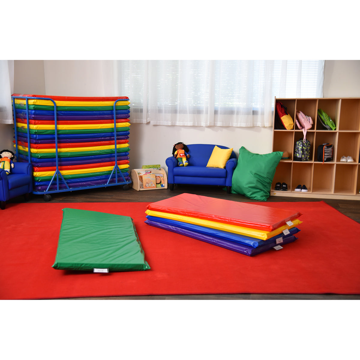 2" Non-Folding Rainbow Rest Mats, Set of 5, view 7