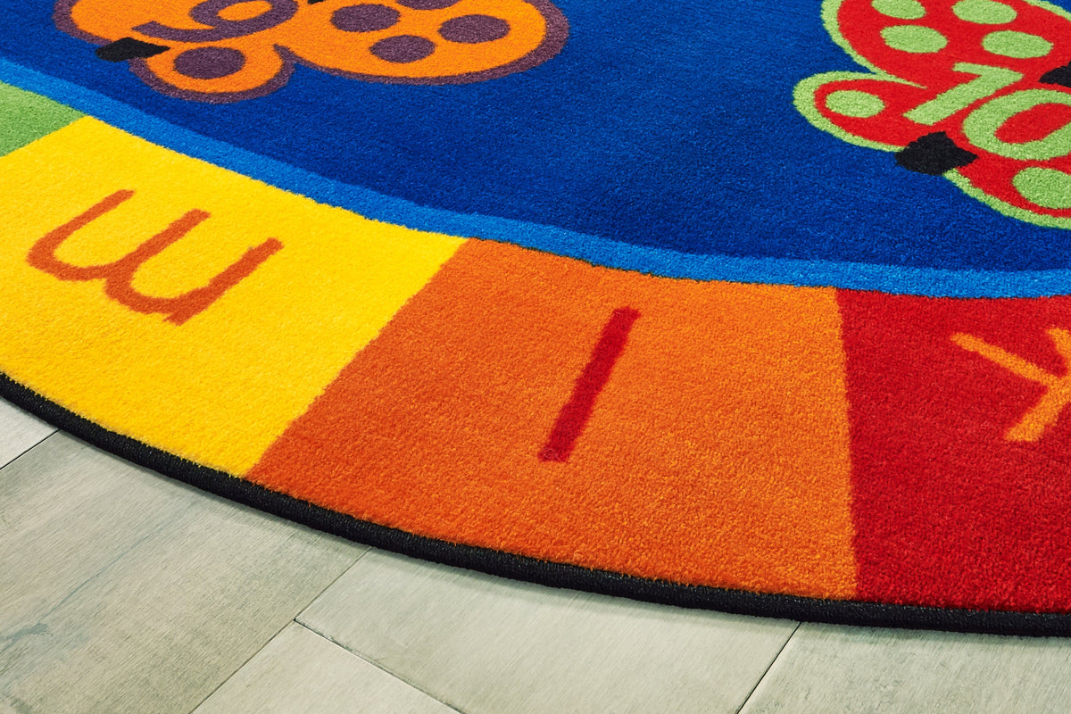 123 ABC Butterfly Fun Classroom Rug, view 5