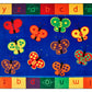 123 ABC Butterfly Fun Classroom Rug