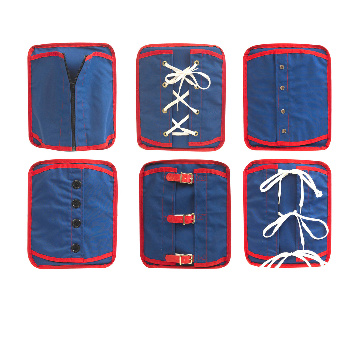Dressing Skills Learning Boards, Set of 6
