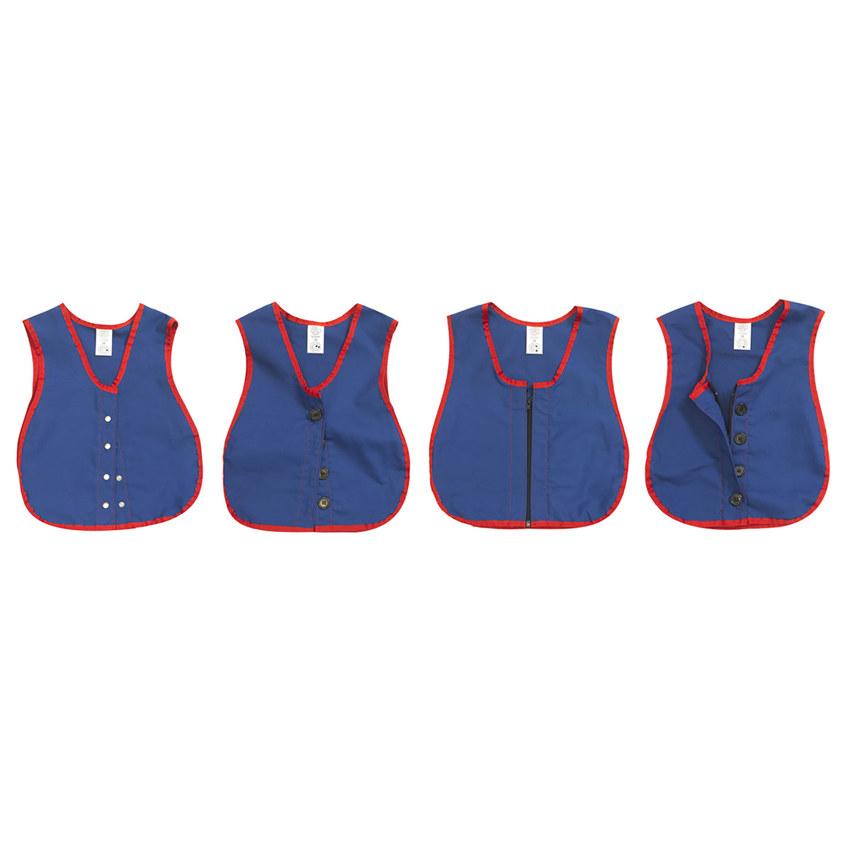 Dressing Skills Learning Vests, Set of 4