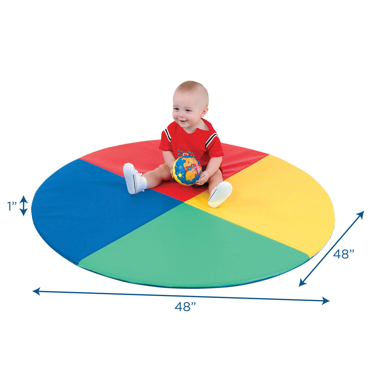 Four Color Round Pie Activity Mat, view 2