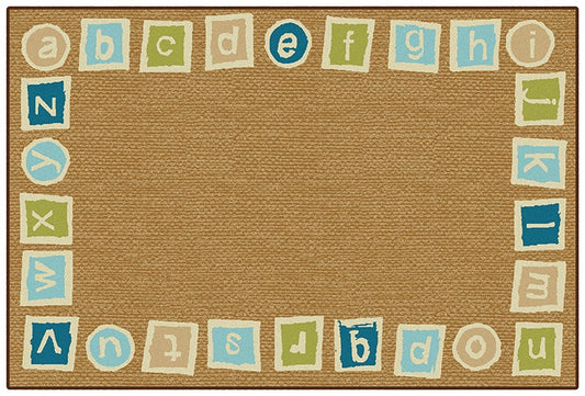 Alphabet Blocks Border Classroom Rug