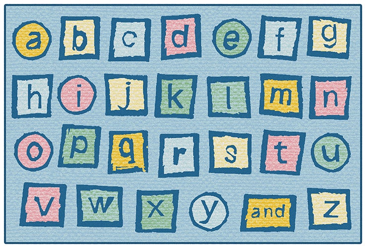 Alphabet Blocks Classroom Rug, view 5