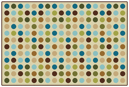 Microdots Tan Classroom Rug