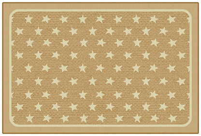 Super Stars Brown Classroom Rug
